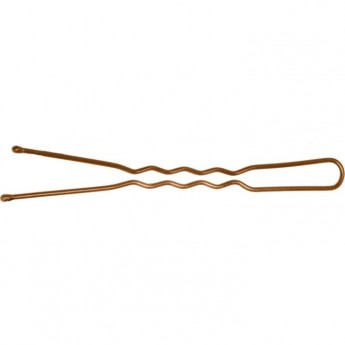 Шпильки 60 мм волна, коричневые (200 гр.) DEWAL SLT60V-3/200
